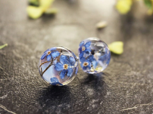 Forget me not stud earrings