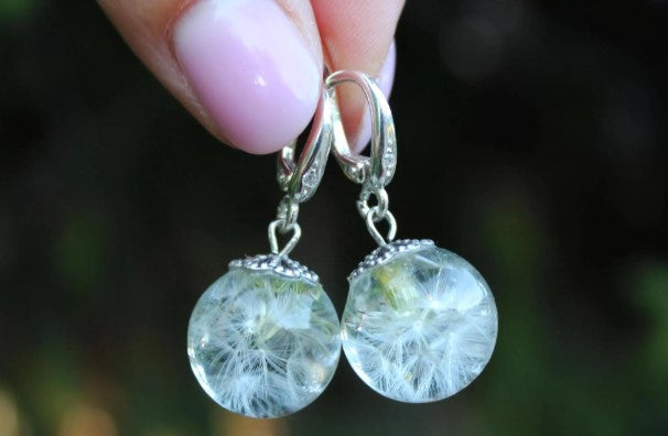 Dandelion Drop Earrings