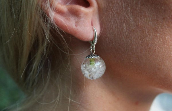Dandelion Drop Earrings