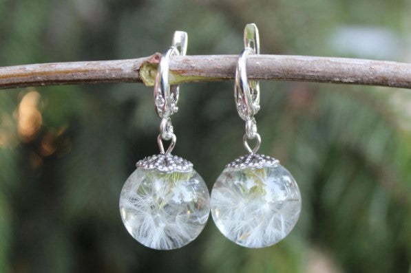 Dandelion Drop Earrings