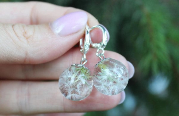 Dandelion Drop Earrings