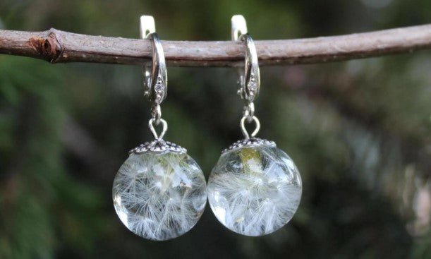 Dandelion Drop Earrings