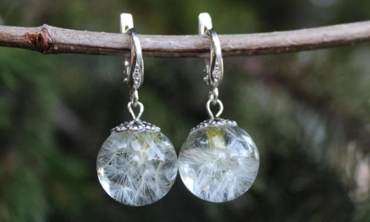 Dandelion Drop Earrings