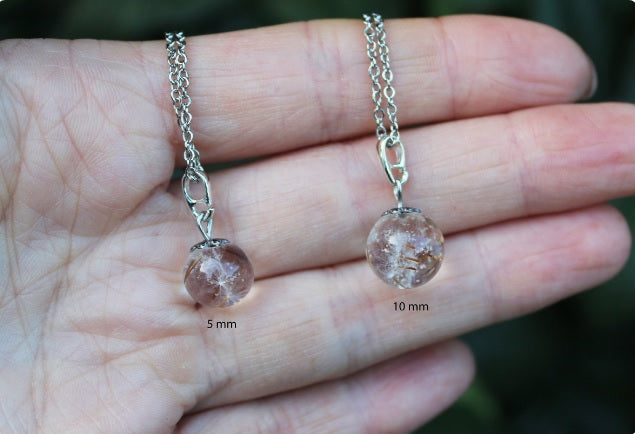 Dandelion seeds necklace