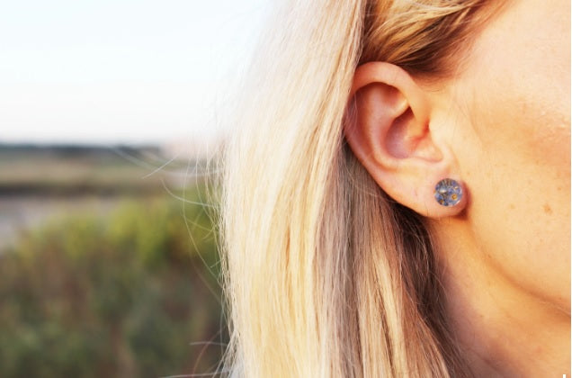Forget me not stud earrings