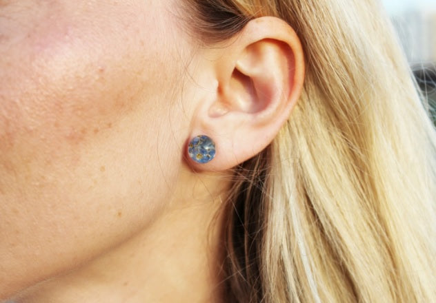 Forget me not stud earrings