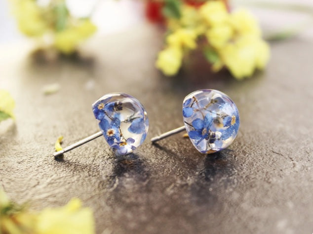 Forget me not stud earrings