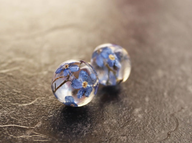 Forget me not stud earrings
