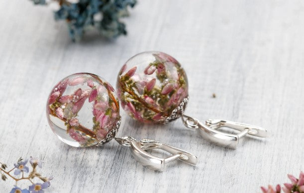Real Heather Drop Earrings