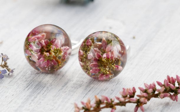 Real Heather Drop Earrings