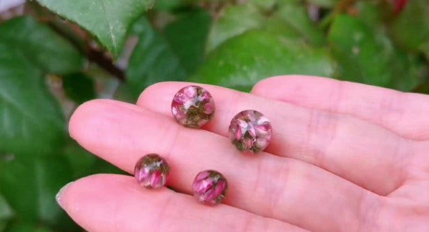 Real Heather stud earrings