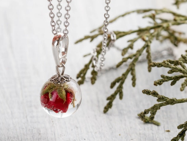 Real Rose Necklace