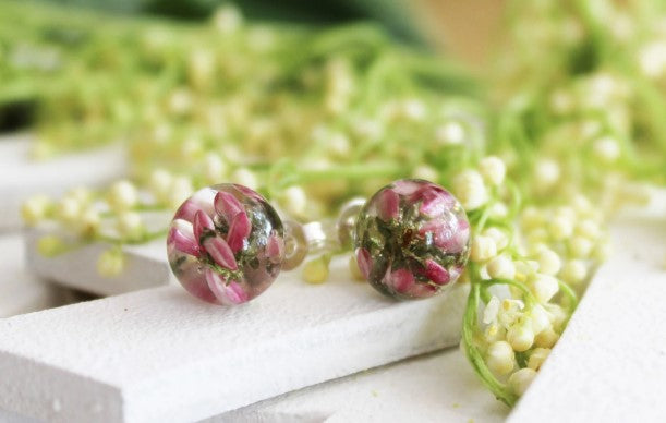 Real Heather stud earrings