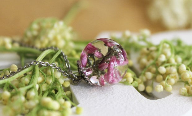 Real Heather necklace