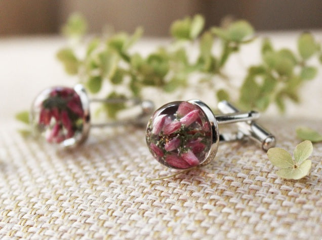 Heather cufflinks