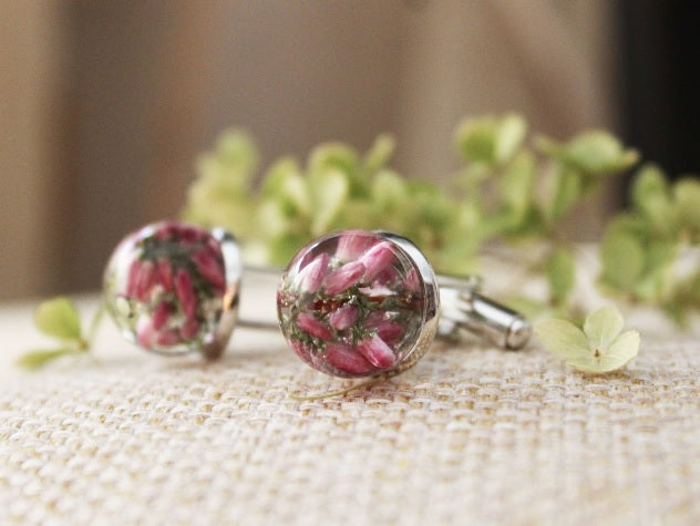 Heather cufflinks