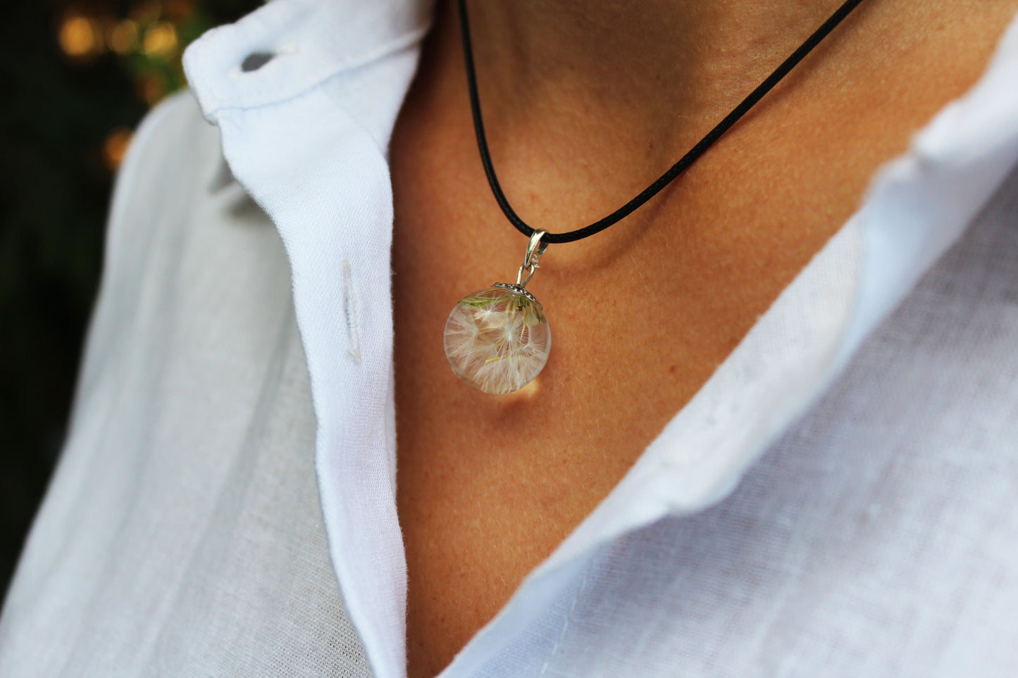 Dandelion necklace