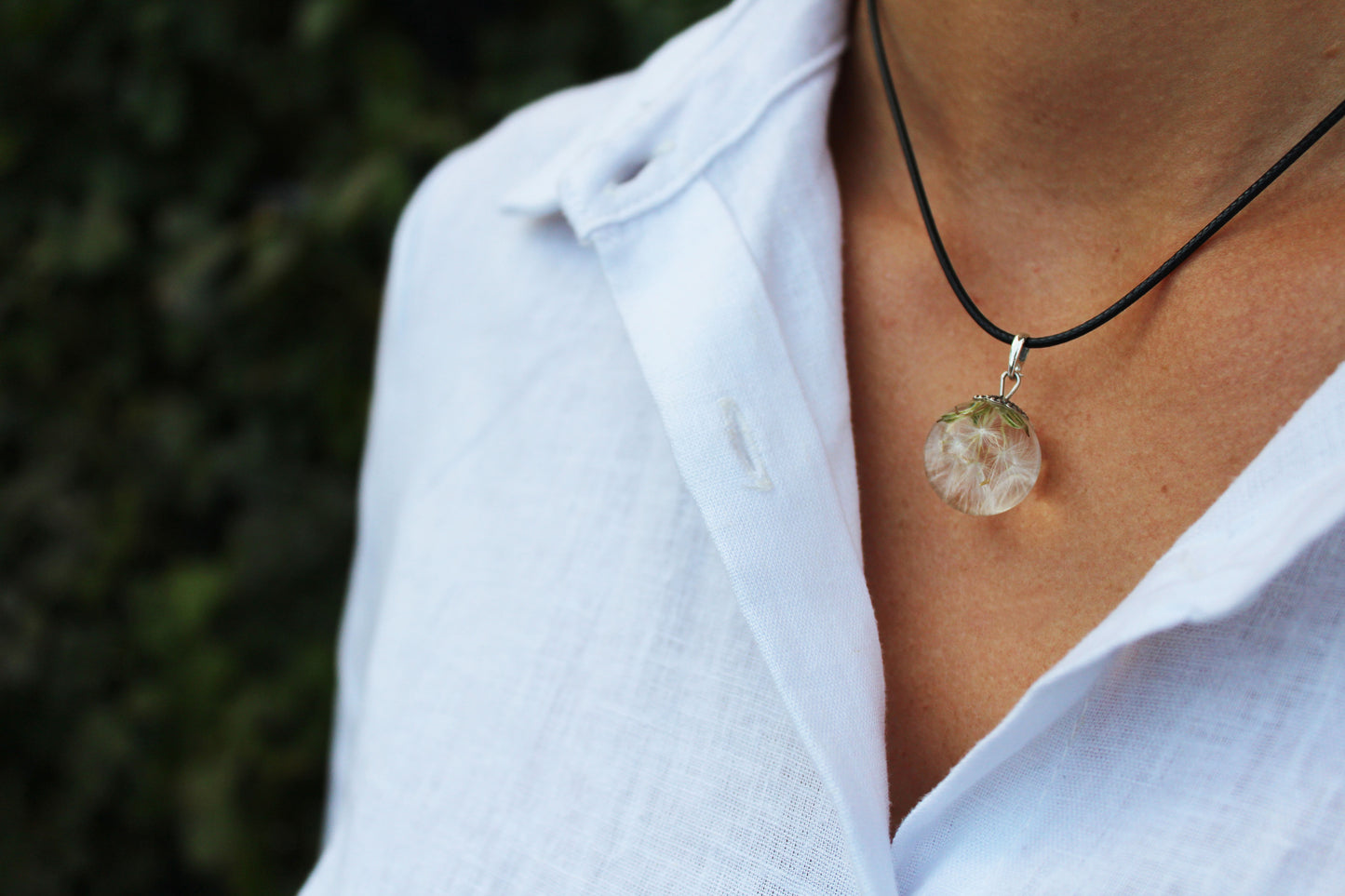 Dandelion necklace